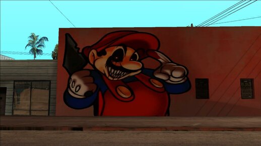 Mural Super Horror Mario