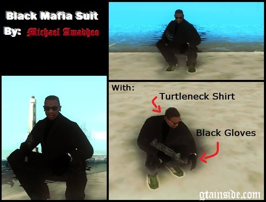 Black Mafia Suit
