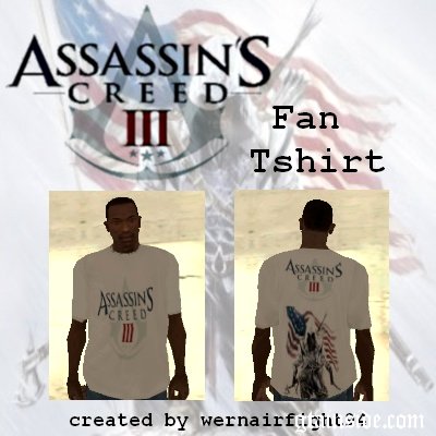  Assassins Creed 3 Fan Tshirt