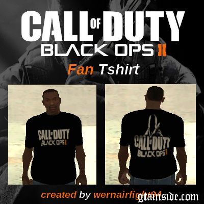 COD Black Ops 2 Fan Tshirt 