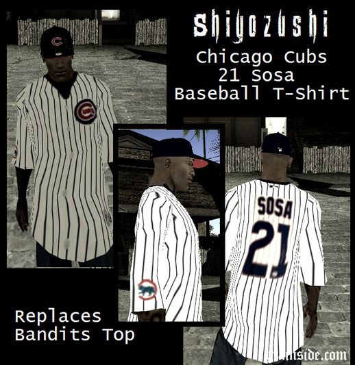 Chicago Cubs 21 Sosa Baseball T-Shirt
