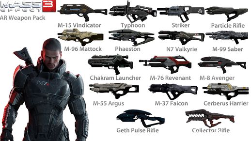 Mass Effect 3 AR Weapon Pack