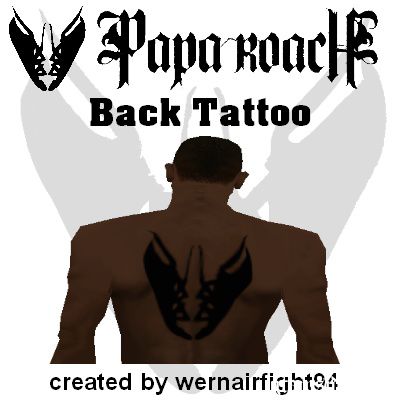 Papa Roach Back Tattoo