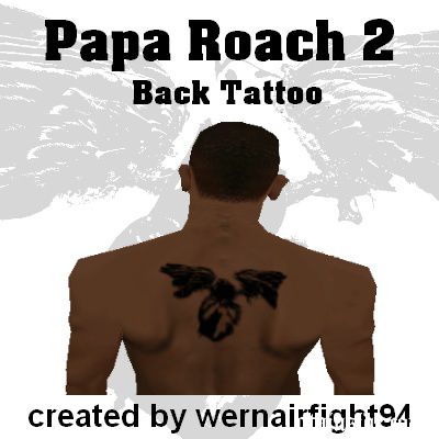 Papa Roach 2 Back Tattoo