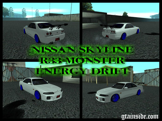 Nissan Skyline R33 Monster Energy Drift 