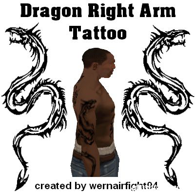 Dragon Right Arm Tattoo