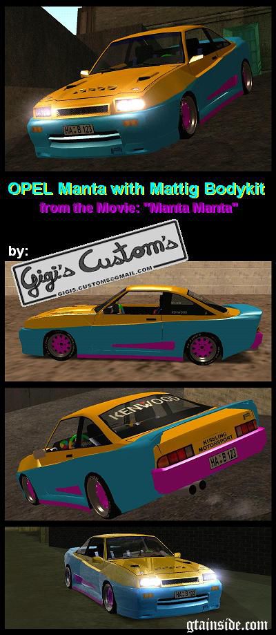 OPEL Manta with Mattig Bodykit