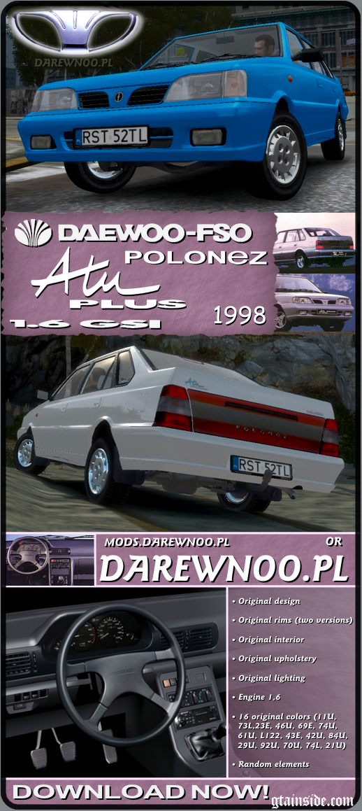 1998 Daewoo-FSO Polonez Atu Plus 1.6 GSI