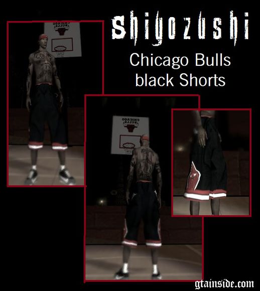 Chicago Bulls Black Shorts