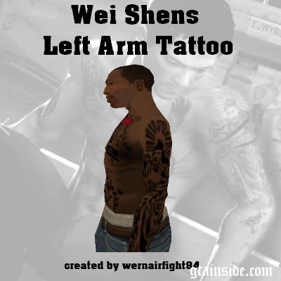 Wei Shens Left Arm Tattoo