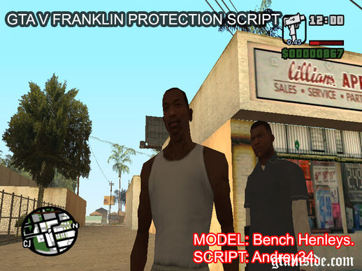 GTA V Franklin Bodyguard (FIXED)