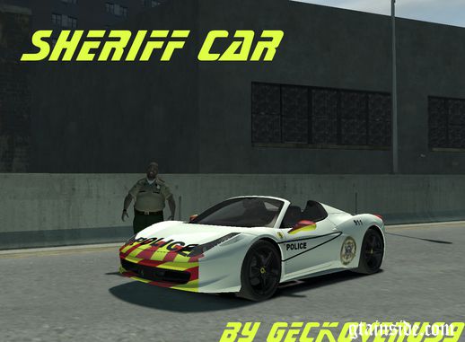 Ferrari 458 Spider Sheriff car