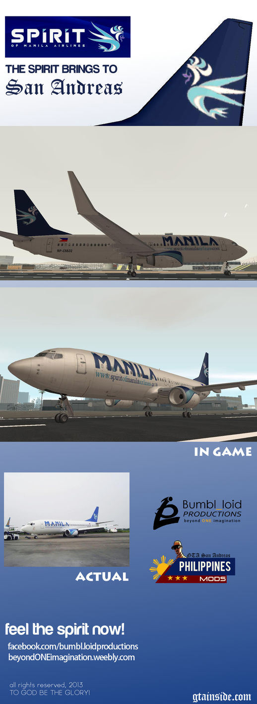 Boeing 737 800 SPIRIT OF MANILA