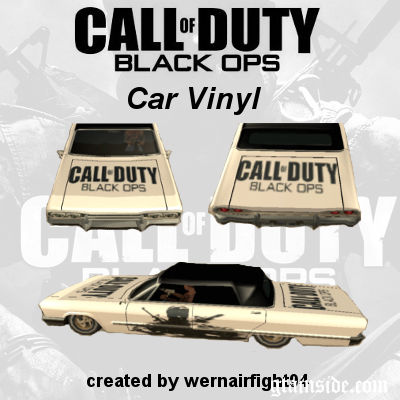 Call Of Duty Black Ops Car Vinyl