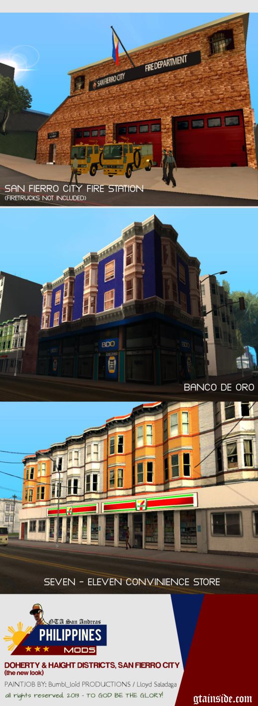 Doherty District and Haight District, San Fierro (Filipino Theme)
