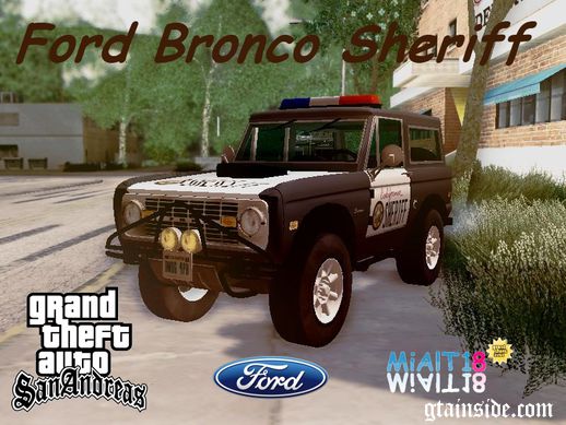 Ford Bronco 1966 Sheriff
