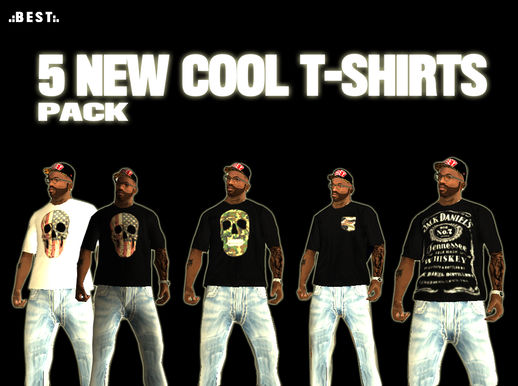 5 New Cool T-Shirt Pack