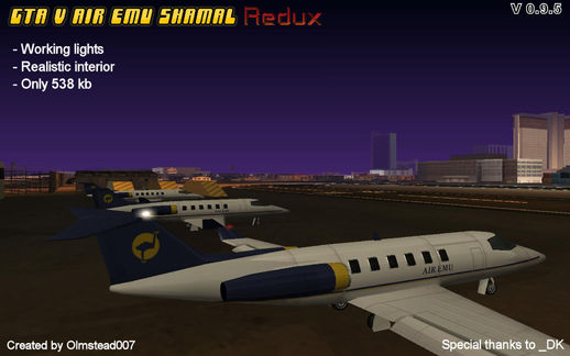 GTA V Air Emu Shamal Redux 0.9.5