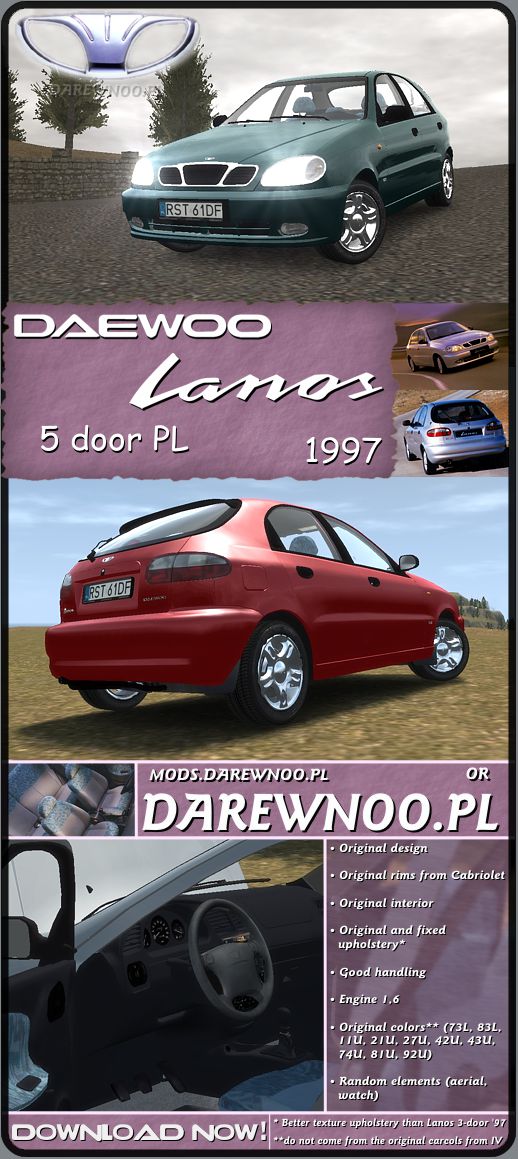 1997 Daewoo Lanos 5-door ver. PL