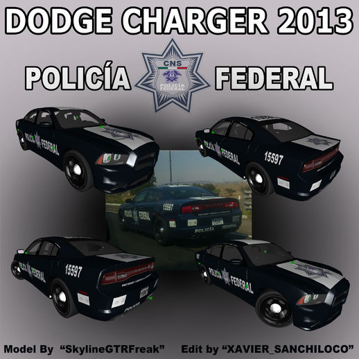 Dodge Charger 2013 Policia Federal Mexico