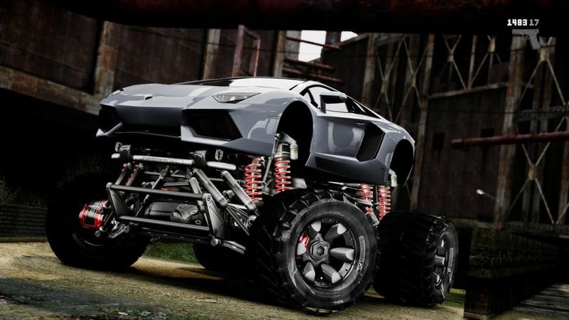 GTA 4 2012 Lamborghini Aventador EPM Monster truck Mod ...