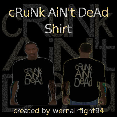 Crunk Aint Dead Shirt Black
