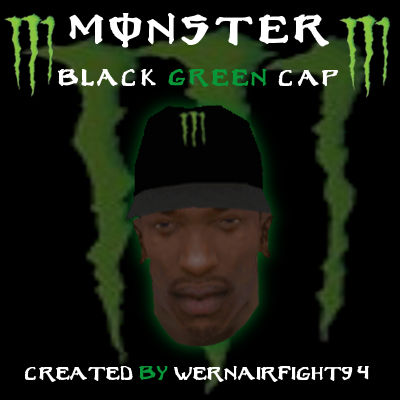 Monster Energy Black Green Cap