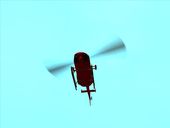 Three Helicopters with Rotor Blur