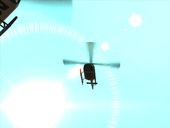 Three Helicopters with Rotor Blur