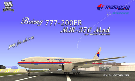 Malaysia Airline Boieng 777-200ER MH370 Edition Mod