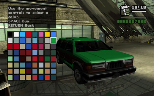New Vehicle Color (real) 16 bit colors