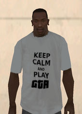 Keep Calm And Play Gta Shirt White 