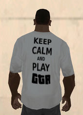 Keep Calm And Play Gta Shirt White 