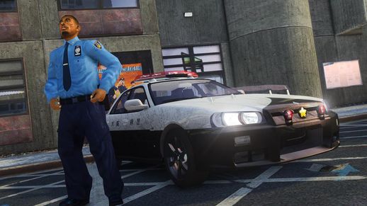 Nissan Skyline GT25 ER34 Police
