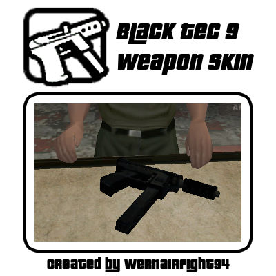 Black Tec 9 Weapon Skin