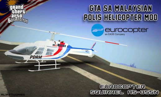Malaysian Polis Helicopter EUROCOPTER SQUIRREL AS-355N 