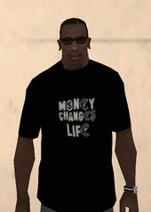 Money Changes Life T-shirt Black