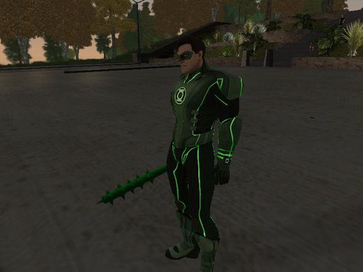 GreenLantern Spiked Bat From Injustice Gods Among Us