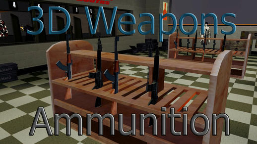 3D Models of Weapons in Ammu-nation