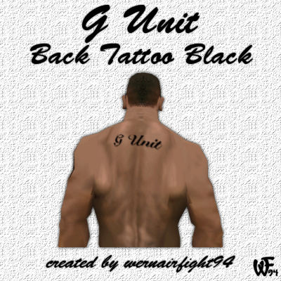 G Unit Back Tattoo Black