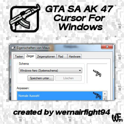 GTA SA AK 47 Cursor For Windows