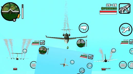 Planes create smoke for Android