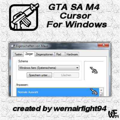 GTA SA M 4 Cursor For Windows