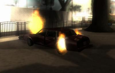 Gta IV Window crash and car fire for Android