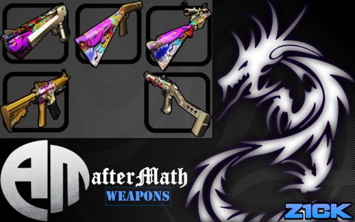 afterMATH Gold-Graffiti Weapons Pack