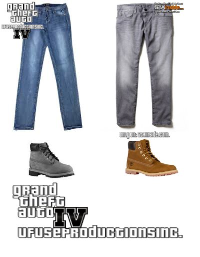 Grey and Blue Jeans + Grey and Brown Timberlands