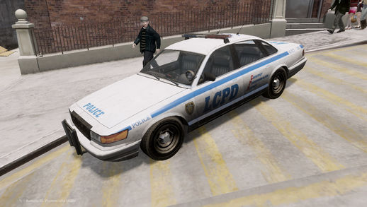 Vapid Police Cruiser w/ GTA V Lightbar [Non ELS]
