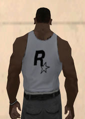 Rockstar Games Tank Top White Black