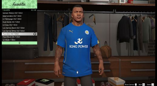 Leicester City 14-15 Shirt for Franklin
