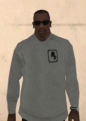 Rockstar Games Logo Sweater Gray White